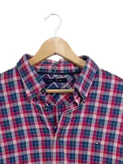 Vorschaubild 2 von Herren Business Hemd Kariert Langarm Baumwolle Gr. 44/XS
