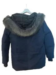Vorschaubild 3 von Damen Parka Gr. L 40 Petrol Kapuze Kunstfell Winter Jacke