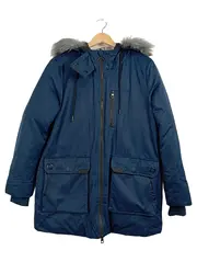 Vorschaubild 1 von Damen Parka Gr. L 40 Petrol Kapuze Kunstfell Winter Jacke