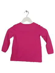 Vorschaubild 2 von Kinder Langarmshirt Gr. 110 Rosa Baumwolle Mädchen Raffungen Casual
