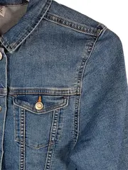 Vorschaubild 4 von &Denim Jeansjacke Kinder Gr. 170 Blau Klassisch Baumwolle