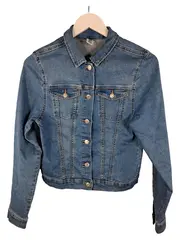 Vorschaubild 2 von &Denim Jeansjacke Kinder Gr. 170 Blau Klassisch Baumwolle