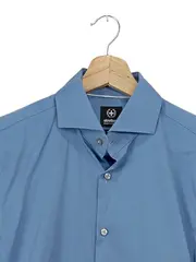 Vorschaubild 3 von Business Hemd Herren Gr. 38 Blau Langarm Slim Fit Baumwolle