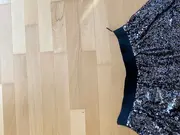 Vorschaubild 4 von Damen A-Linienrock Gr. 40 Schwarz Pailletten Glamourös