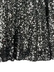 Vorschaubild 3 von Damen A-Linienrock Gr. 40 Schwarz Pailletten Glamourös