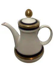 Vorschaubild 1 von Teekanne Porzellan Klassisch Festlich Weiß Grafisch 20 cm