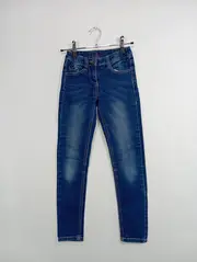 Vorschaubild 2 von Mädchen Jeans Slim Fit Gr. 134 Blau Casual