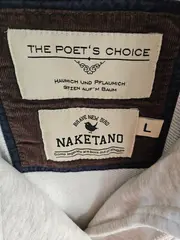 Vorschaubild 2 von Damen Sweatjacke Hoodie Beige Gr. L Lederdetails Reißverschluss