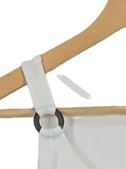 Vorschaubild 2 von Damen Top Basic Weiß Gr. 40/L Baumwolle Tanktop