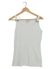 Vorschaubild 1 von Damen Top Basic Weiß Gr. 40/L Baumwolle Tanktop