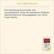 Vorschaubild 2 von Manfred Rommels gesammelte Sprüche Ulrich Frank-Planitz Erweiterte Ausgabe