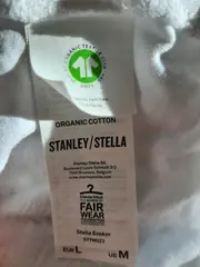 Vorschaubild 3 von Damen T-Shirt Katze Maske Abstand Halten Gr. L Weiß Bio