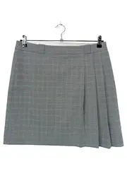 Vorschaubild 1 von Damen Faltenrock Gr. 40 Grau Kariert Business Büro Rock
