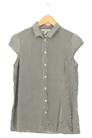 Vorschaubild 1 von Damen Hemdbluse Gr. 36/S Gestreift Mehrfarbig Kurzarm Klassisch