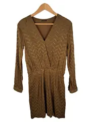 Vorschaubild 1 von Women Damen Kleid Gr. 36 S Braun Elegant Langarm Festlich