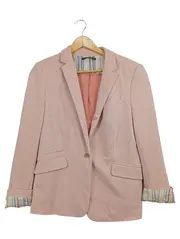 Vorschaubild 1 von Damen Blazer Rosa Gr. 42/XL Baumwolle Business Klassisch