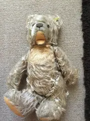 Vorschaubild 2 von Teddybär Vintage Kuscheltier Braun 28 cm