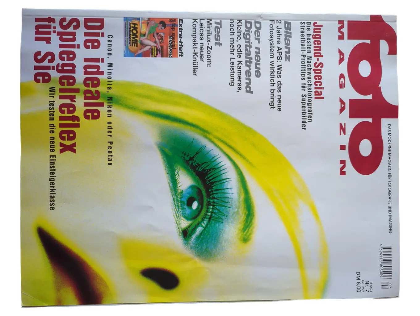 FOTO MAGAZIN Nr. 7 Juli 1996: Digital, APS, Spiegelreflex Kameras Test