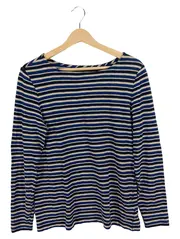 Vorschaubild 1 von Damen Langarmshirt gestreift Maritim Baumwolle Gr. XL
