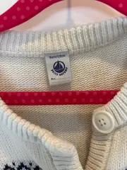 Vorschaubild 6 von Strickjacke Mädchen 128 Beige Weihnachtlich Norwegermuster