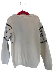 Vorschaubild 2 von Strickjacke Mädchen 128 Beige Weihnachtlich Norwegermuster