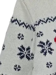 Vorschaubild 4 von Strickjacke Mädchen 128 Beige Weihnachtlich Norwegermuster