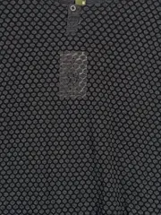 Vorschaubild 3 von Damen Langarmshirt Grau Grafisch Knopfleiste Gr. 34/XS