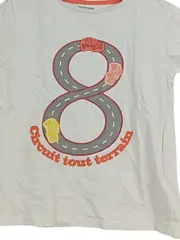 Vorschaubild 2 von T-Shirt Kinder Junge 116 Weiß Grafisch Kurzarm Baumwolle