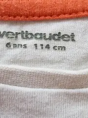 Vorschaubild 4 von T-Shirt Kinder Junge 116 Weiß Grafisch Kurzarm Baumwolle