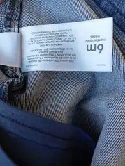 Vorschaubild 4 von CARTERS Jeanskleid Kinder Gr. 68 (6M) Blau Casual Baby Mädchen Kleid