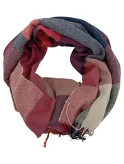 Vorschaubild 1 von Schal Damen Mehrfarbig Kariert Casual Fransen Accessoire