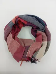 Vorschaubild 4 von Schal Damen Mehrfarbig Kariert Casual Fransen Accessoire