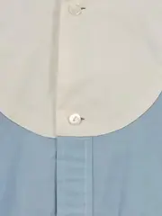 Vorschaubild 4 von Herren Business Hemd Gr. 2 Hellblau Creme Langarm