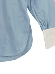 Vorschaubild 6 von Herren Business Hemd Gr. 2 Hellblau Creme Langarm