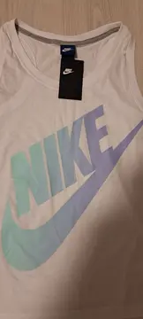 Vorschaubild 3 von Damen Sport Tanktop Gr. 40/L Weiß mit großem Swoosh Logo