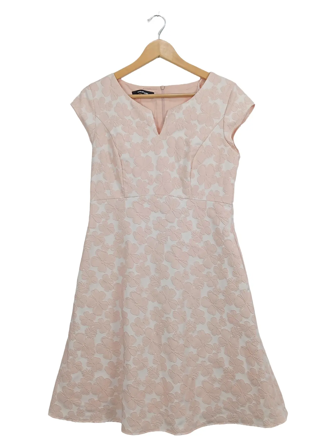 TAIFUN festliches Kleid Damen 38;M Rosa Elegant Blumenmuster Midikleid