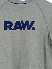 Vorschaubild 2 von Sweatshirt Herren Gr. XL Grau Logo Print Pullover Baumwolle