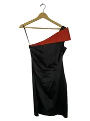 Vorschaubild 1 von Damen Cocktailkleid One-Shoulder Gr. 36 Schwarz Elegant Festlich