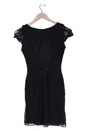 Vorschaubild 2 von Spitzenkleid Damen Elegant Vintage Party Schwarz Gr. 38 M