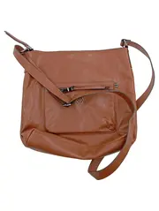 Vorschaubild 1 von Damen Umhängetasche Crossbody Bag Cognac Braun Lederoptik