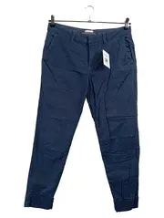 Vorschaubild 1 von Damen Stoffhose Chino Gr. 38 Navy Blau Casual Baumwolle