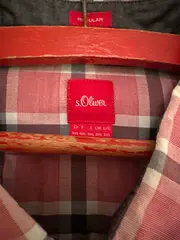 Vorschaubild 2 von Freizeithemd Herren Rot Kariert Langarm Casual Gr. 3XL