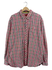 Vorschaubild 1 von Freizeithemd Herren Rot Kariert Langarm Casual Gr. 3XL