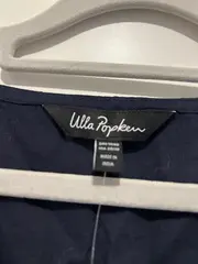 Vorschaubild 4 von Damen Hemdbluse ärmellos Stickerei Gr. 58-60 Blau Casual