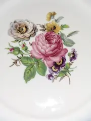 Vorschaubild 2 von Platzteller 19cm Porzellan Weiß Blumenmuster Klassisch Festlich