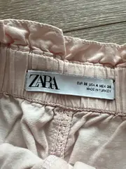 Vorschaubild 3 von Damen Stoffhose Paperbag Rosa Gr. 36 S Casual Baumwolle