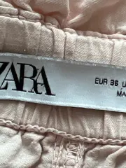 Vorschaubild 4 von Damen Stoffhose Paperbag Rosa Gr. 36 S Casual Baumwolle