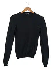 Vorschaubild 1 von Pullover Damen Gr. 36/S Schwarz Basic Wolle Kaschmir