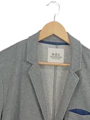 Vorschaubild 7 von EDC Herren Sakko Gr. 36 Grau Casual Baumwolle