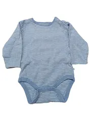 Vorschaubild 1 von Baby Body Langarm gestreift Gr. 98 Blau Baumwolle Kinder